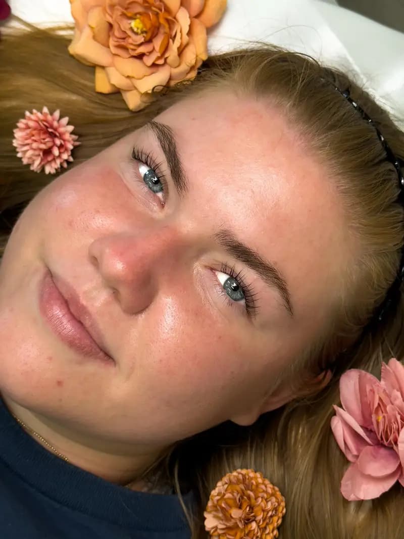 Lash lift on natural lashes at the Seminole studio.
